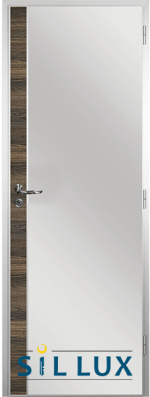 Алуминиева врата за баня – Sil Lux, цвят Райски орех