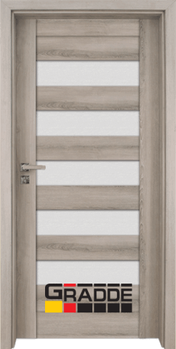 Интериорна врата Gradde Aaven Glas, цвят Сибирска Лиственица