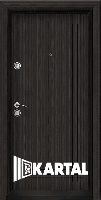 Блиндирана входна врата ТP-003, цвят Черна перла