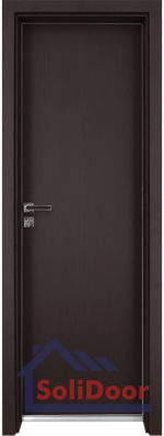 Стилна алуминиева врата за баня – Gradde, цвят Орех Рибейра