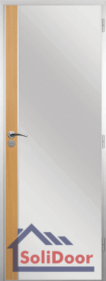 Алуминиева врата за баня – Standart, с цвят на крилото Светъл дъб