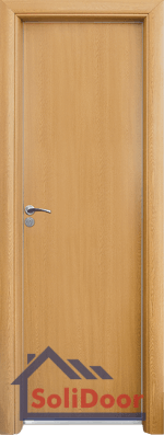 Модерна алуминиева врата за баня – Standart, цвят Светъл дъб