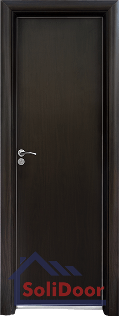 Модерна алуминиева врата за баня – Standart, цвят Венге