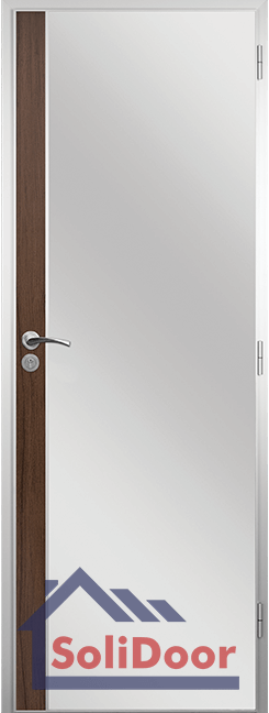 Алуминиева врата за баня – Standart, с цвят на крилото Орех