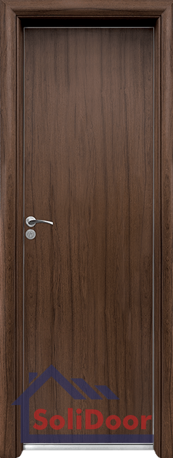 Модерна алуминиева врата за баня – Standart, цвят Орех