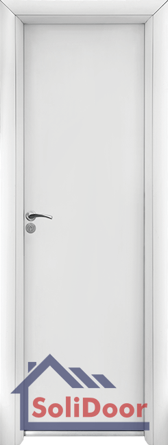 Модерна алуминиева врата за баня – Standart, цвят Бял