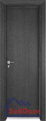 Стилна алуминиева врата за баня – Gama, цвят Сив кестен