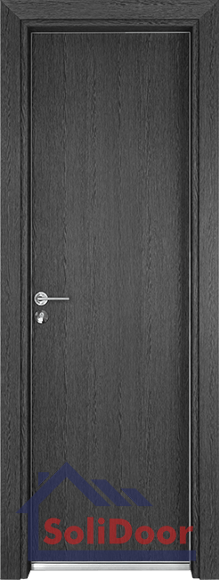 Стилна алуминиева врата за баня – Gama, цвят Сив кестен