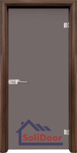 Интериорна врата със стъкло, модел G 10-1, каса Орех