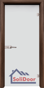 Стъклена интериорна врата - Matt G 11, каса Орех