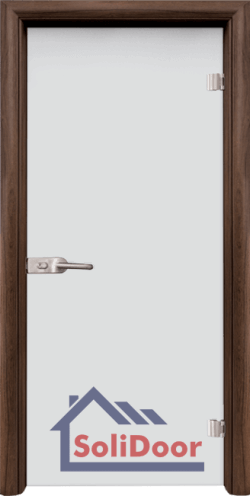 Стъклена интериорна врата - Matt G 11, каса Орех
