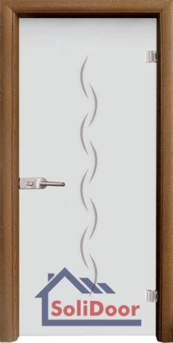 Стъклена интериорна врата Sand G 13-1, каса Златен дъб
