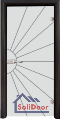 Стъклена интериорна врата Sand G 13-2, каса Венге