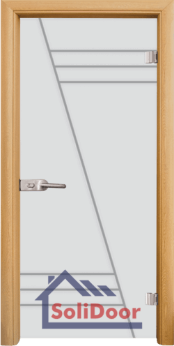 Стъклена интериорна врата Sand G 13-4, каса Светъл дъб