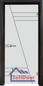 Стъклена интериорна врата Sand G 13-4, каса Венге