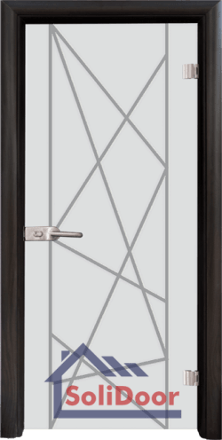 Стъклена интериорна врата Sand G 13-5, каса Венге