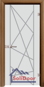 Стъклена интериорна врата Sand G 13-5, каса Златен дъб