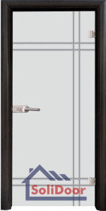 Стъклена интериорна врата Sand G 13-8, каса Венге