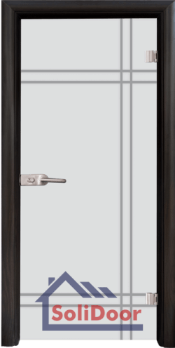 Стъклена интериорна врата Sand G 13-8, каса Венге