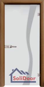 Стъклена интериорна врата Sand G 14-1, каса Златен дъб