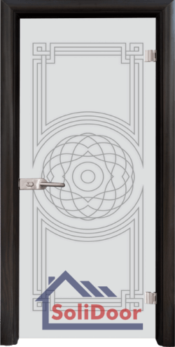 Стъклена интериорна врата Sand G 14-8, каса Венге