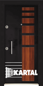 Блиндирана врата модел PVC 1118