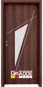 Интериорна врата Gradde, модел Kristall-Glas, цвят Шведски Дъб