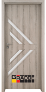 Интериорна врата Gradde, модел Paragon-Glas, цвят Ясен Вералинга