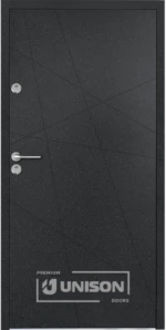 Входна врата Unison Termo+, модел Brilliant, Графит
