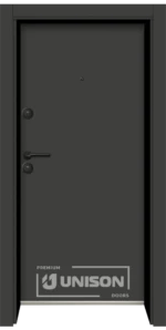 Входна врата Unison Design, цвят Антрацит - наличен на склад