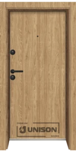 Входна врата Unison Design, цвят Дъб Роял - наличен на склад