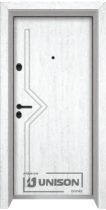 Входна врата Unison Optima, модел 201p, цвят Бреза