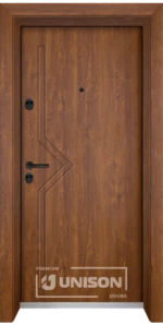 Входна врата Unison Optima, модел 201p, цвят Златен дъб