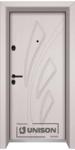 Входна врата Unison Optima, модел 202p, цвят Перла