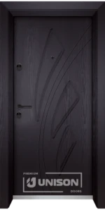 Входна врата Unison Optima, модел 202p, цвят Венге