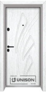 Входна врата Unison Optima, модел 202p, цвят Бреза