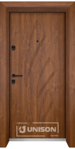 Входна врата Unison Optima, модел 202p, цвят Златен дъб
