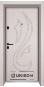 Входна врата Unison Optima, модел 203p, цвят Перла