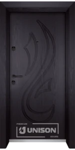 Входна врата Unison Optima, модел 203p, цвят Венге