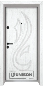 Входна врата Unison Optima, модел 203p, цвят Бреза