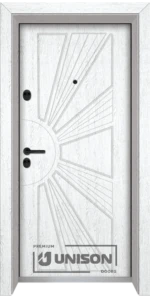 Входна врата Unison Optima, модел 204p, цвят Бреза