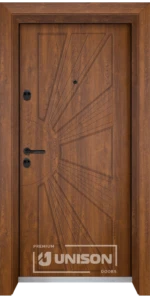 Входна врата Unison Optima, модел 204p, цвят Златен дъб