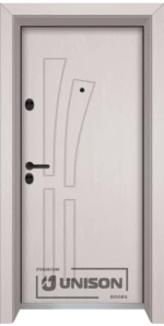Входна врата Unison Optima, модел 205p, цвят Перла