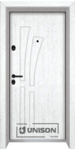 Входна врата Unison Optima, модел 205p, цвят Бреза