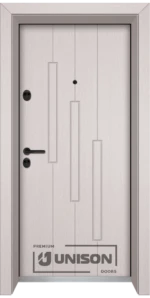 Входна врата Unison Optima, модел 206p, цвят Перла