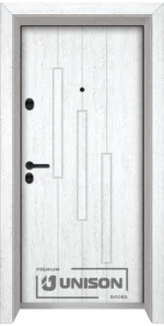 Входна врата Unison Optima, модел 206p, цвят Бреза