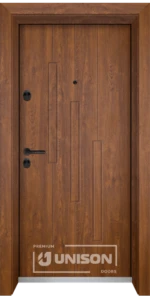 Входна врата Unison Optima, модел 206p, цвят Златен дъб
