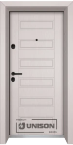 Входна врата Unison Optima, модел 207p, цвят Перла