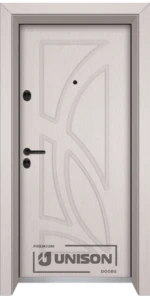 Входна врата Unison Optima, модел 208p, цвят Перла