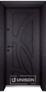 Входна врата Unison Optima, модел 208p, цвят Венге
